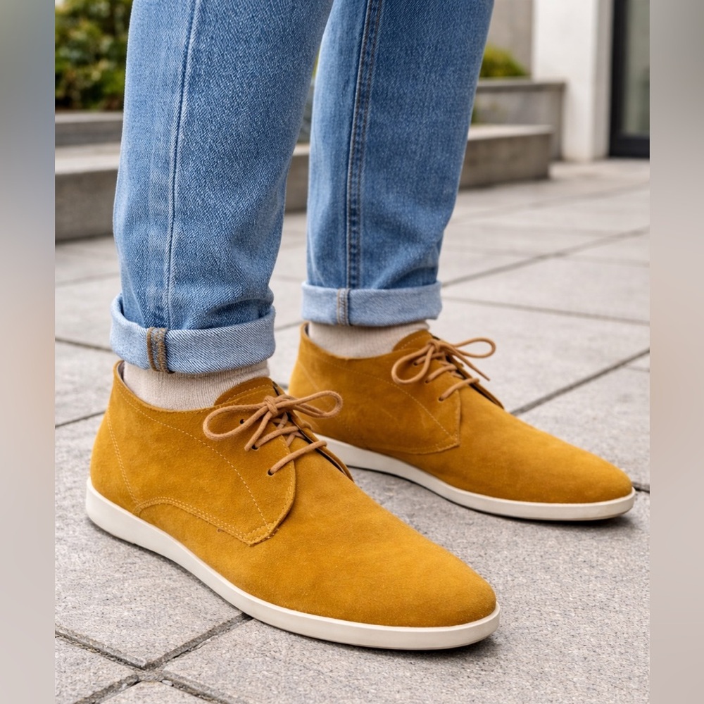 Tod's Men's Yellow Suede Chukka Boots UK 7.5 US 8.5